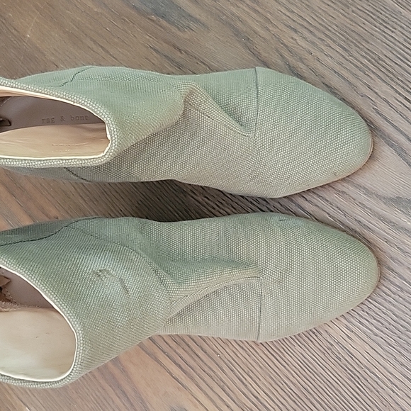 Rag and Bone heeled canvas booties - Picture 9 of 9